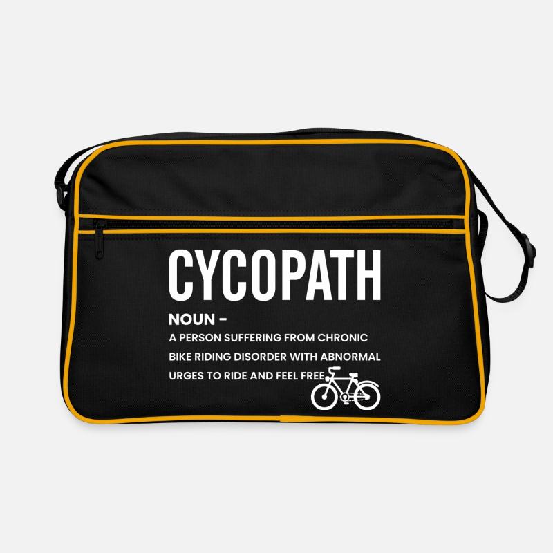 Radweg-Emblem-Tee Retro Tasche