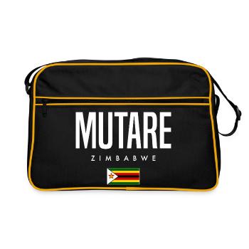 Mutare, Zimbabwe - Sac Retro - noir/or - Devant