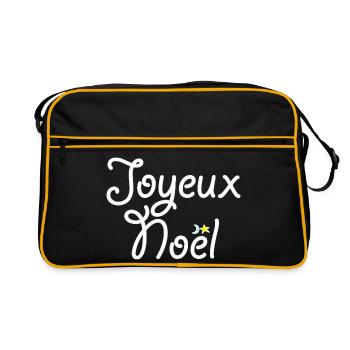 Joyeux Noël - Sac Retro - noir/or - Devant