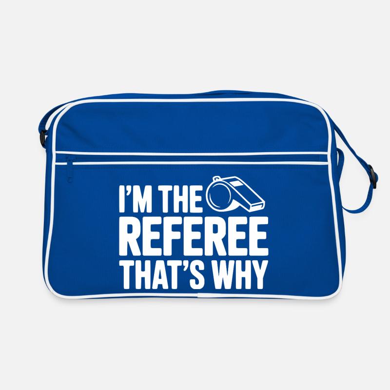 Ich bin der Schiedsrichter, deshalb Retro Tasche