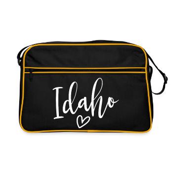 Idaho Heart Women's Love Idaho - Retro Bag - black/gold - Front