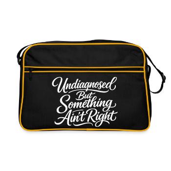 Not diagnosed, but something is wrong - Retro Bag - black/gold - Front
