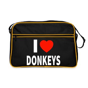 donkey - Retro Bag - black/gold - Front