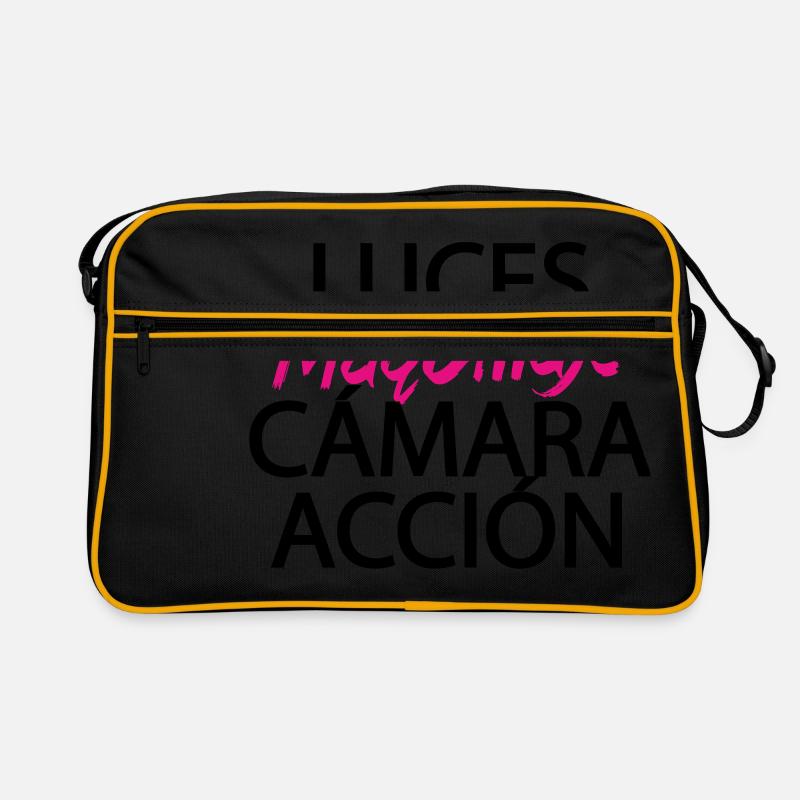 Make-up-Licht-Kamera-Aktion Retro Tasche