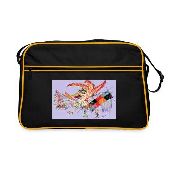 Just a Walking Dog - Retro Bag - black/gold - Front