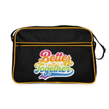 LGBT Pride Month - Better Together - Retro Bag - black/gold - Front