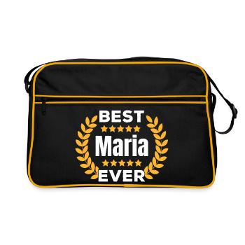 Meilleur cadeau de nom de légende Mary de tous les temps - Sac Retro - noir/or - Devant