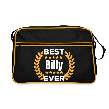 Meilleur cadeau du nom de légende de Billy de tous les temps - Sac Retro - noir/or - Devant
