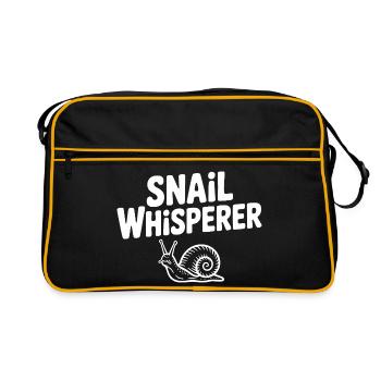 Le Chuchoteur d’Escargots - Sac Retro - noir/or - Devant