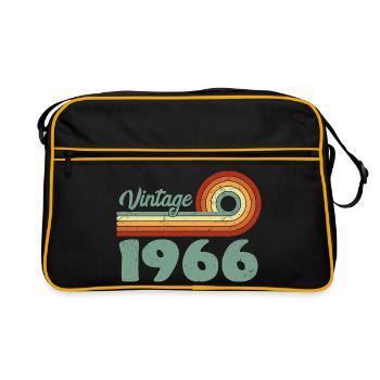 Classique 1966 Anniversaire Mémorable 1966 Rétro  - Sac Retro - noir/or - Devant
