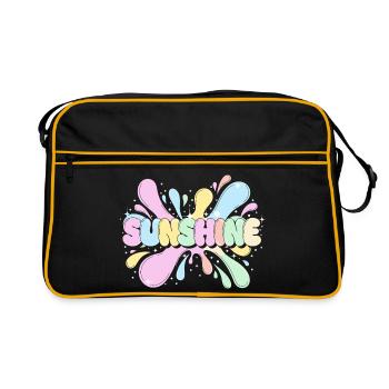 Sunshine Splash - Retro Tasche - Schwarz/Gold - Vorne