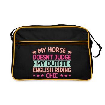 Hobby Horse Rider My Outfit Chic English Riding - Retro Tasche - Schwarz/Gold - Vorne
