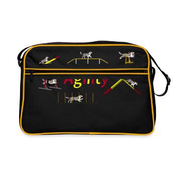 Agilité totale - Sac Retro - noir/or - Devant