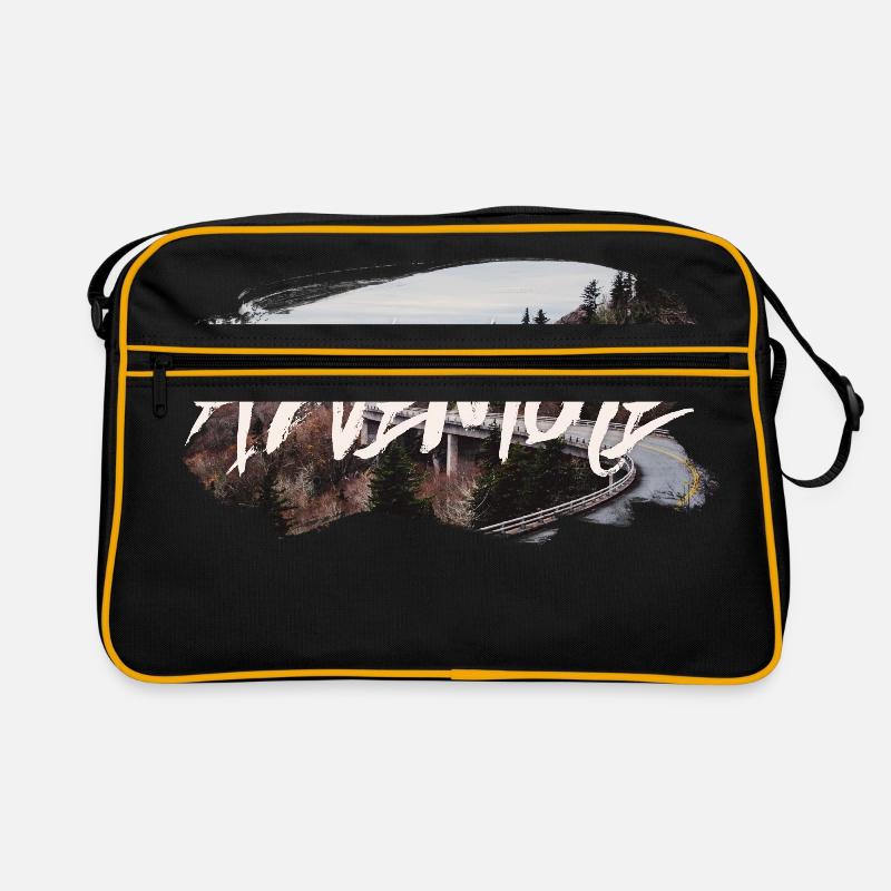 Adventure - Retro Tasche - Schwarz/Gold