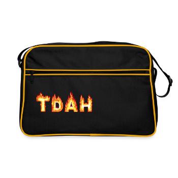 TDAH Flammes - Sac Retro - noir/or - Devant