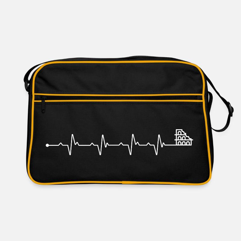 Heartbeat Train Skyline Retro Bag