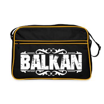 Balkans - Serbie - Croatie - Yougoslavie - Sac Retro - noir/or - Devant