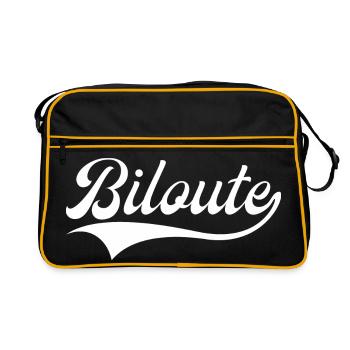Biloute Expression Ch'ti Nordiste - Sac Retro - noir/or - Devant