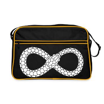 Endless Serpent Loop - Retro Bag - black/gold - Front