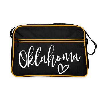 Oklahoma Heart Women's Love Oklahoma - Retro Bag - black/gold - Front