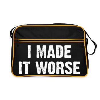J’ai empiré les choses - Sac Retro - noir/or - Devant