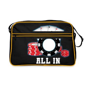 Poker All In - Sac Retro - noir/or - Devant