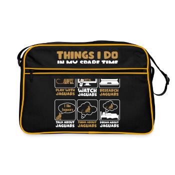 Dear jaguar time gift - Retro Bag - black/gold - Front