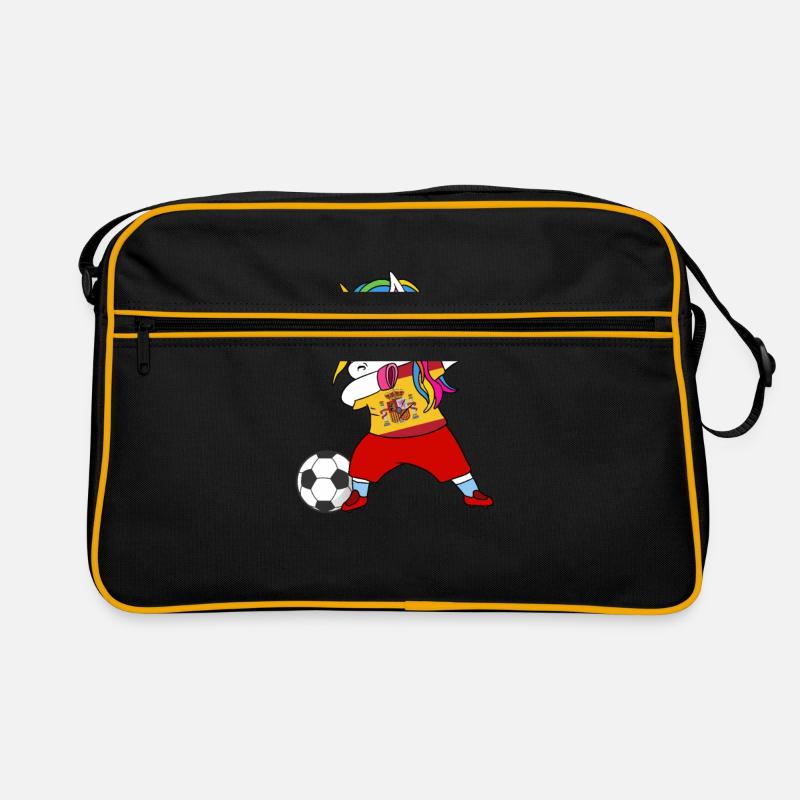 Spanien fußball tupfendes Geschenk Retro Tasche