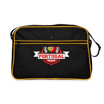 Portugal Football Cadeau - Sac Retro - noir/or - Devant
