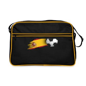 Cadeau de football en Espagne - Sac Retro - noir/or - Devant