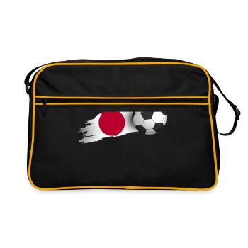 Cadeau de football au Japon - Sac Retro - noir/or - Devant