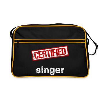 Singer - Retro Bag - black/gold - Front