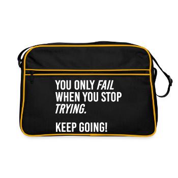 Continuer - Sac Retro - noir/or - Devant