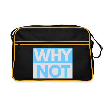 Why Not imprint - Retro Bag - black/gold - Front