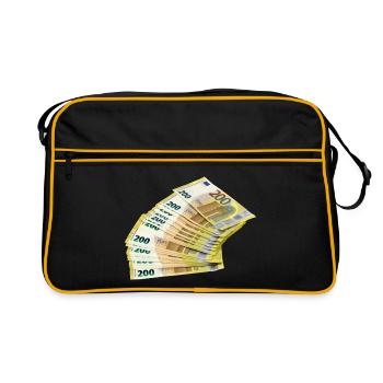 Conception noble des billets en euros - Sac Retro - noir/or - Devant