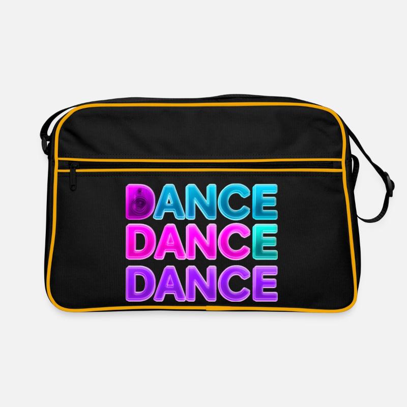 DANCE DANCE DANCE – Neon 80s mit Boxen Retro Tasche