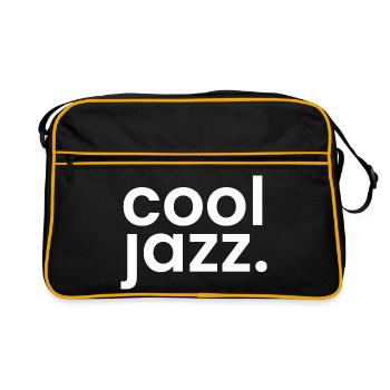Typographie monochrome jazz cool - Sac Retro - noir/or - Devant
