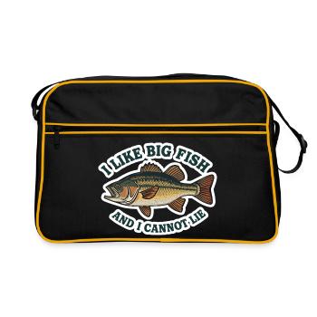 Big Fish dit que j’aime Big Fish - Sac Retro - noir/or - Devant