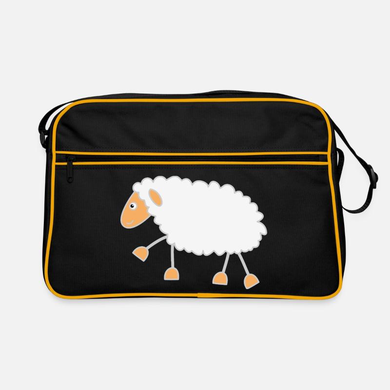Drôle de mouton - Sac Retro - noir/or