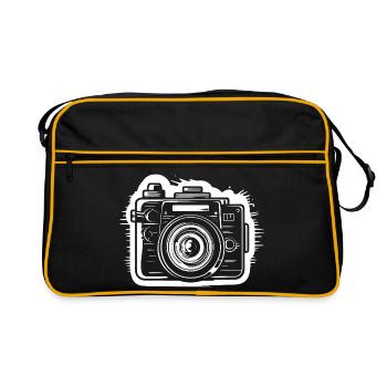 Camera Sketch - Retro Bag - black/gold - Front