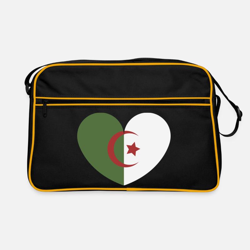 Drapeau du cœur de l’Algérie Sac Retro