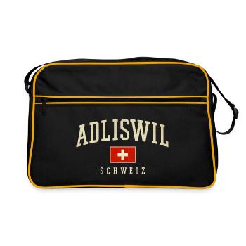 Logo vintage d’Adliswil, Suisse - Sac Retro - noir/or - Devant