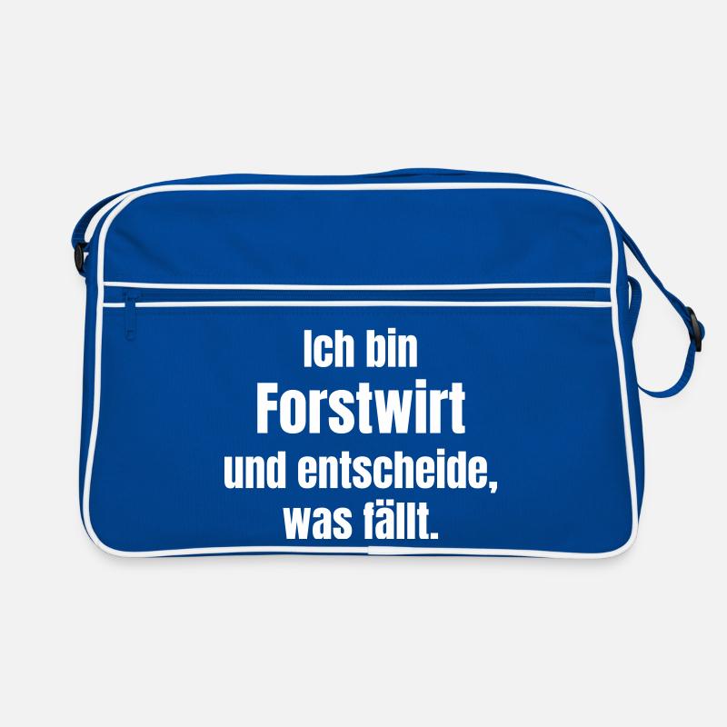 Ich bin Forstwirt – Entscheide, was fällt Retro Tasche