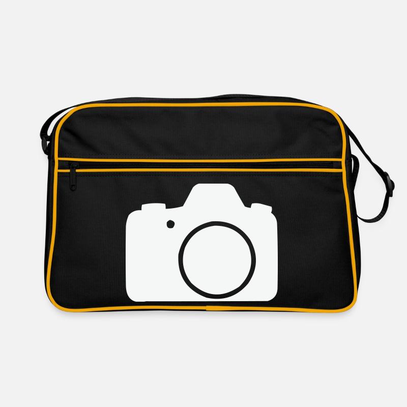 Conception des icônes de ligne de caméra Sac Retro