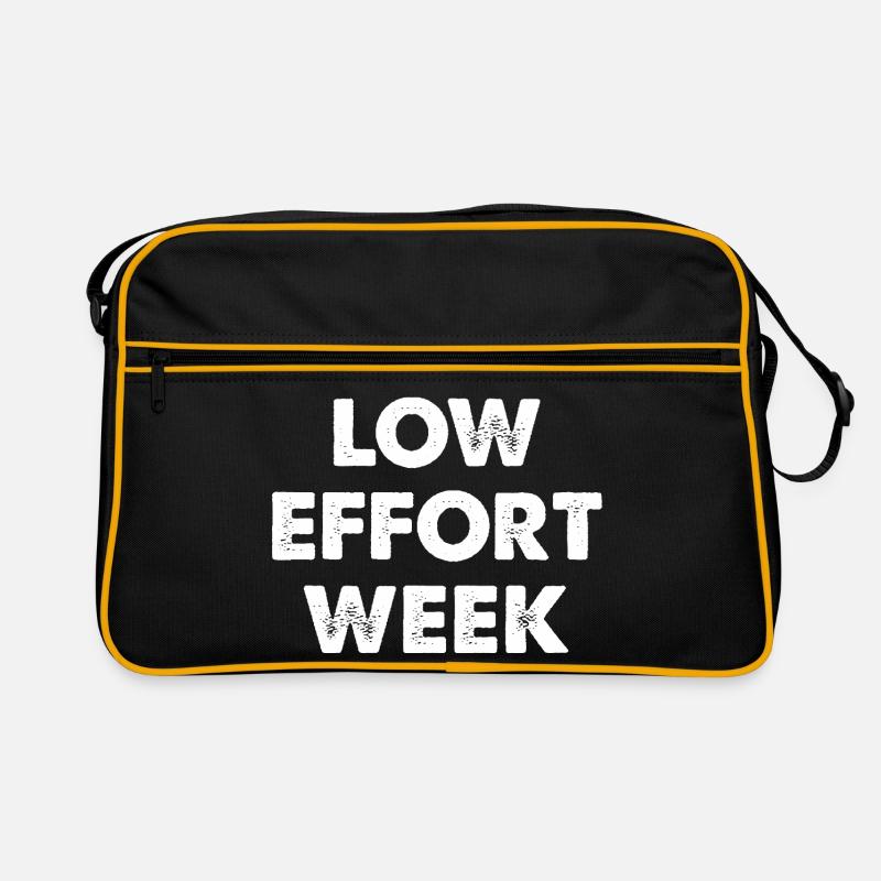 Low Effort Week Retro Bag