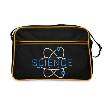 Science Science Statement Nerd Education Saying - Retro Bag - black/gold - Front
