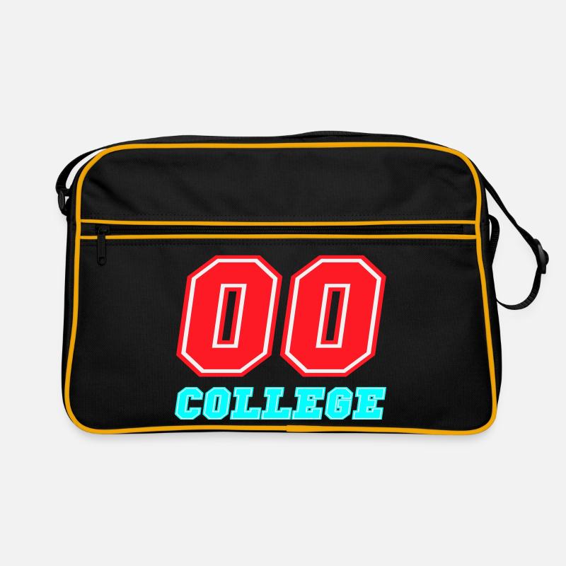 Emblème néon du Collège 00 Sac Retro