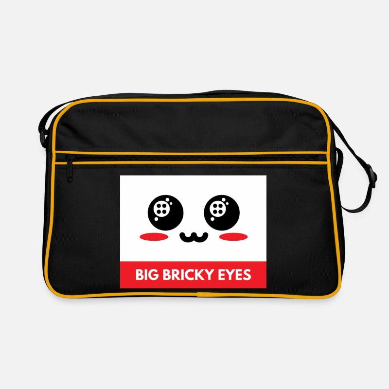Große Klemmbausteine Augen Retro Tasche