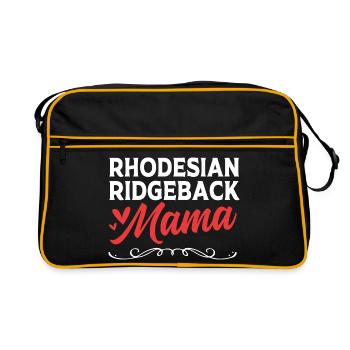 Rhodesian Ridgeback - Retro Bag - black/gold - Front
