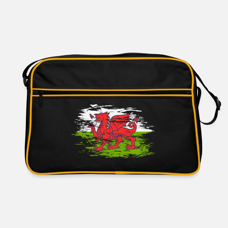 Wales flag used Retro Bag